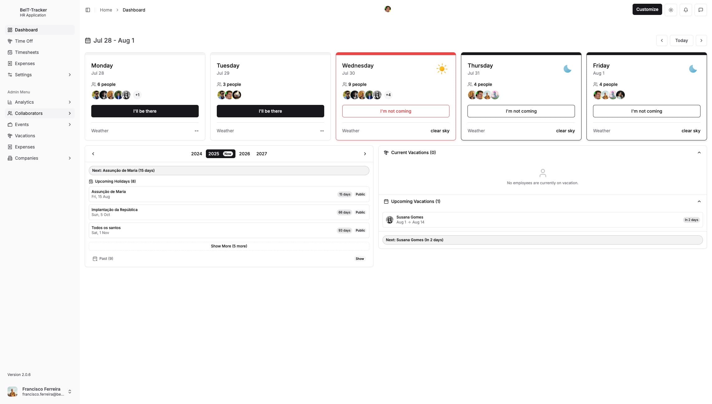 Dashboard preview